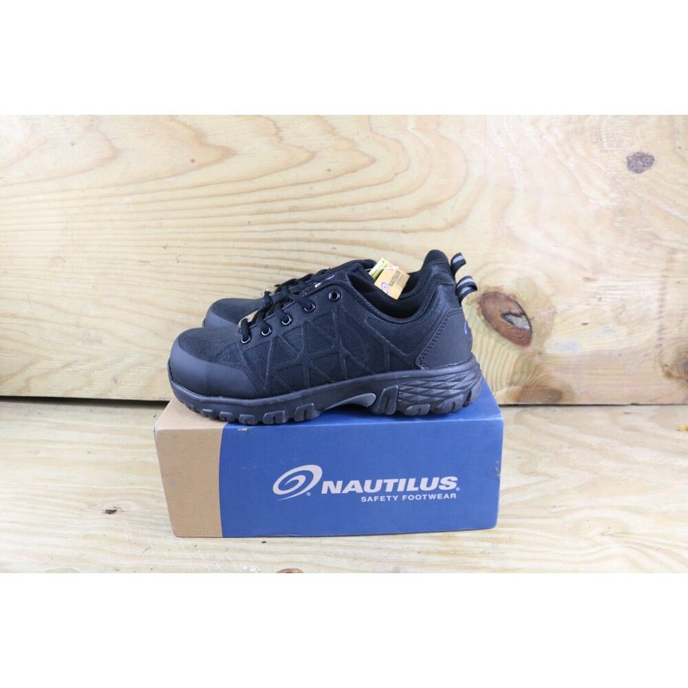 New Nautilus Safety Shoes Mens 7.5E Black Spark EH Safety Toe N2113 Work Boots